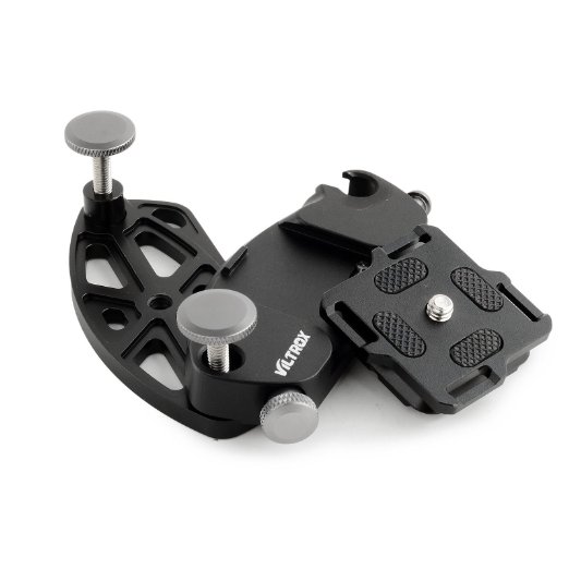VILTROX VX-10 Metal Strong Camera Quick Setup Belt Buckle Waist Belt Tripod Mount Clip Adapter For SLR DSLR Camera ,Black