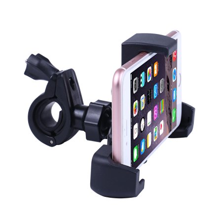 GULAKI Bike Phone Mount Holder,Bicycle Motorcycle Handlebar Mount for iPhone 6 Plus,6S,5S,5C,4S,iPod touch,Galaxy S6,S5,Samsung Note 4/3,Google Nexus 4,GPS,Camera