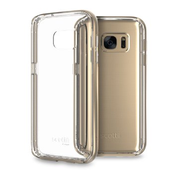 Galaxy S7 Case Scottii Luxurii Clear Galaxy S7 Case Scratch Resistant Crystal Clear Champagne Gold