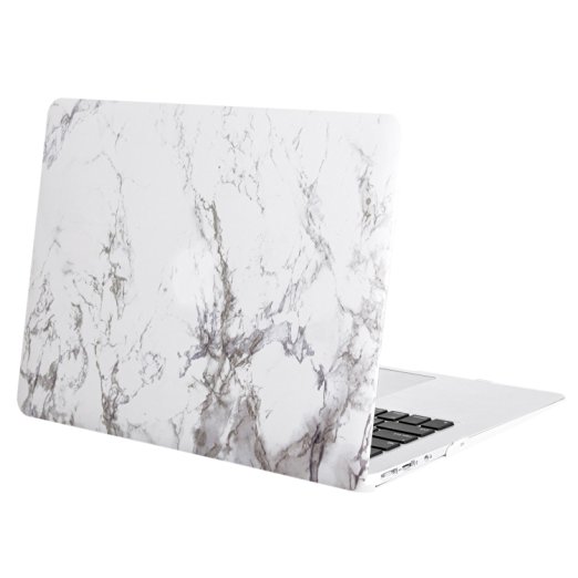 Mosiso MacBook Air 13 Case, Ultra Slim Soft Touch Plastic Hard Shell See Through Cover for 13-Inch MacBook Air 13.3" (A1466 & A1369), Marble Pattern