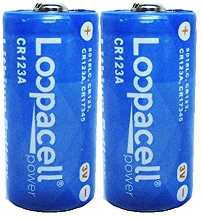 Loopacell CR123A 3V Lithium 2 Batteries