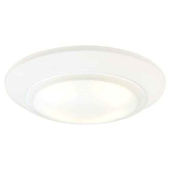 Westinghouse 6322900 LED Indoor/Outdoor Dimmable Surface Mount Wet Location, White Finish with Frosted Lens