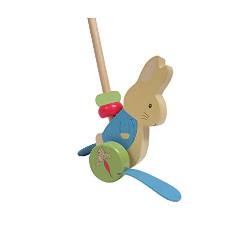 Beatrix Potter Peter Rabbit Wooden Push-Along Toy, 32"