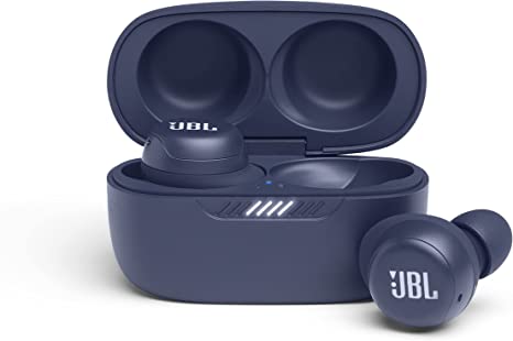 JBL Live Free NC  - True Wireless in-Ear Noise Cancelling Bluetooth Headphones with Active Noise Cancelling, Microphone, Up to 21H Battery, Wireless Charging (Blue)