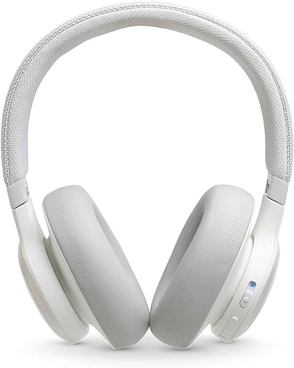 JBL Live 650BTNC - Around-Ear Wireless Headphone with Noise Cancellation - White