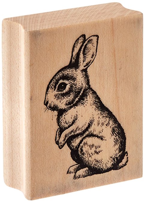 Inkadinkado Mounted Rubber Stamp J-Baby Bunny 2.25"X1.75"