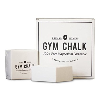 Primal Fitness Gym Chalk - 100 Pure Magnesium Carbonate - 1lb