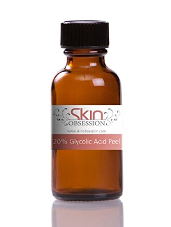 Skin Obsession 20% Glycolic Peel for Lines, Acne, Sun Damage & Rosacea Mild Home Chemical peel
