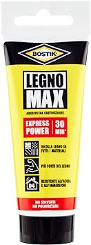 Bostik Legno Max Express Power Colla per Legno Extra Forte, Repida, Impermeabile, Più Forte del Legno Tubetto 100g