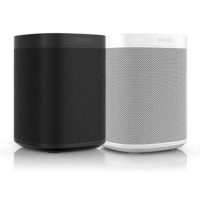 Sonos One (Gen 2) Two Room Set Voice Controlled Smart Speaker with Amazon Alexa Built in (2-Pack Black / White)