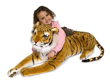 Melissa & Doug Giant Tiger - Lifelike Stuffed Animal (over 5 feet long)