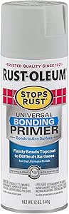 Rust-Oleum 330491 Stops Rust Universal Bonding Primer, 12 oz, Gray, 128 Fl Oz (Pack of 1)