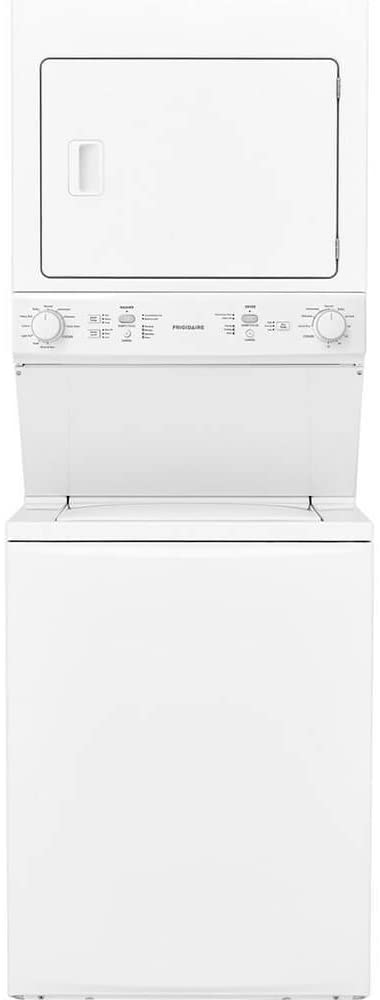 Frigidaire FFLE3900UW 27 White Electric Washer/Dryer Stacked Laundry Center