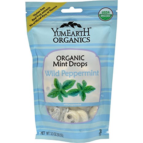 Yummy Earth Organic Wild Peppermint Candy Drops - 3.3 oz