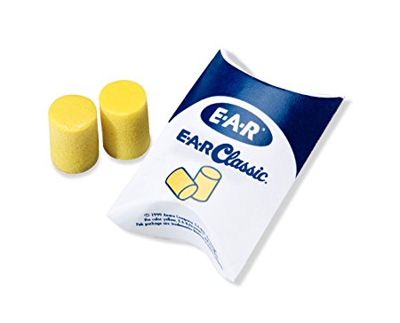 3M E-A-R Classic Earplugs 310-1060, Uncorded in Pillow Pack (1 pair per pillow pack, 30 pair per box)