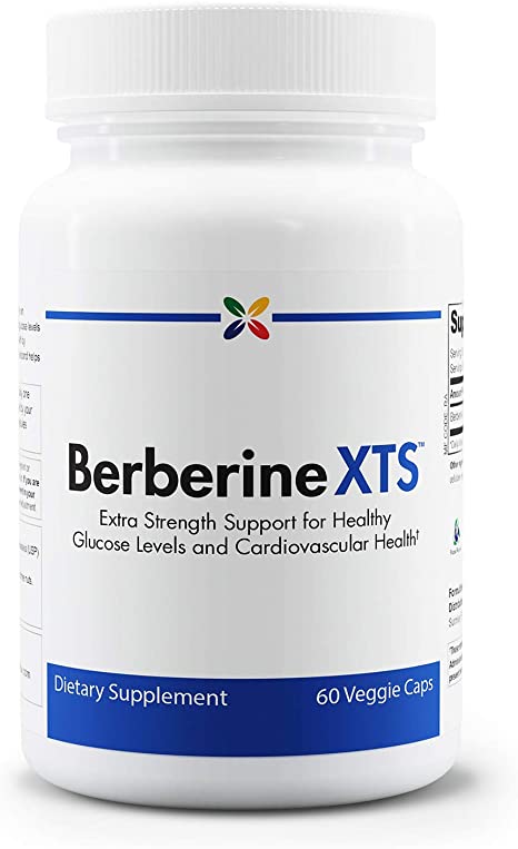Stop Aging Now - Berberine XTS Formula - Extra Strength Support for Healthy Glucose Levels and Cardiovascular Health - 60 Veggie Caps