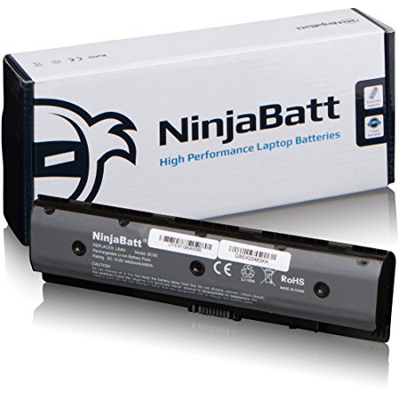 NinjaBatt Laptop Battery for HP PI06 PI09 710416-001 710417-001 HSTNN-LB4N HSTNN-UB4N HSTNN-YB4N 709989-421 PI06 H6L38AA TPN-I110 TPN-Q117 TPN-Q118 709988-421 HSTNN-LB4O- High Performance