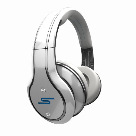 SYNC by 50 Cent Wireless Over-Ear Headphones - White by SMS Audio (Discontinued by Manufacturer)