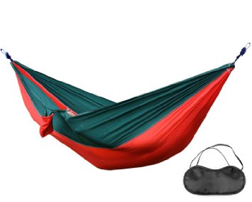 Hammock Parachute Nylon Fabric Portable Camping Hammocks for Traveling Hiking Boating Sleeping Backpacking Climbing