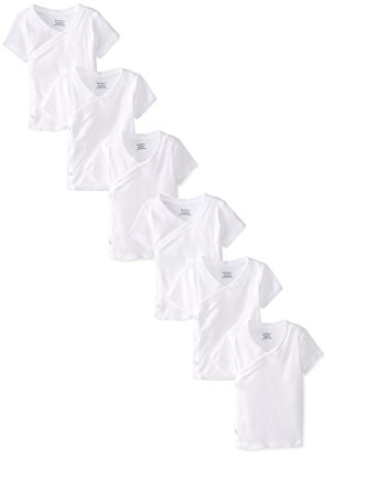 Gerber Unisex-Baby Newborn 6 Pack Short Sleeve Side Snap Shirt