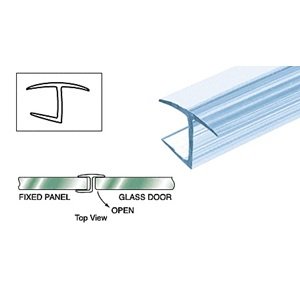 CRL Polycarbonate "h" Jamb with Hard Leg for 180 Degree and 3/8" Glass - 98 in long