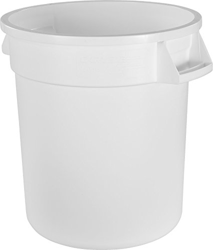 Carlisle 34101002 Bronco Round Waste Container Only, 10 Gallon, White