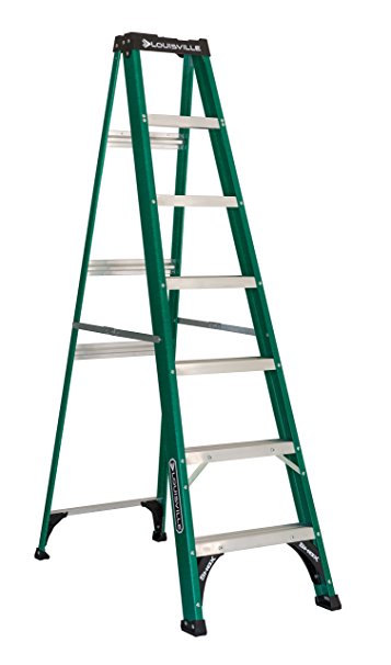 Louisville Ladder FS4007 225-Pound Duty Rating Fiberglass Step Ladder, 7-Foot