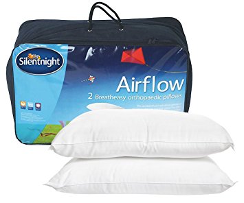 Silentnight Airflow Support Pillow, Pack of 2 - Medium