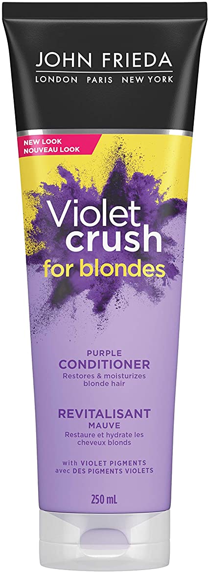 JOHN FRIEDA® Violet Crush Purple Conditioner for Blondes, 250 mL (Packaging May Vary)