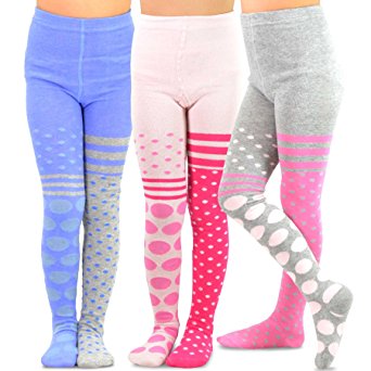 TeeHee (Naartjie) Kids Girls Fashion Cotton Tights 3 Pair Pack