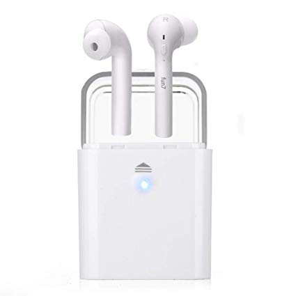 Wireless Earbuds,Fantime Bluetooth 5.0 Wireless Sports Headphones with Portable Charging Box Noise Cancelling Headset, IPX5 Waterproof, HD Stereo Sound in Ear Earphone, Built-in Anti-Noise Microphone