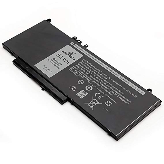 AMANDA G5M10 Battery Replacement for Dell Latitude E5550 E5450 Notebook 15.6" 0WYJC2 8V5GX R9XM9 WYJC2 1KY05 7.4V 51WH