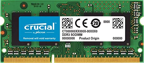 Crucial RAM CT102464BF160B 8GB DDR3L-1600 SODIMM Memoria Laptop 1.35 V CL11