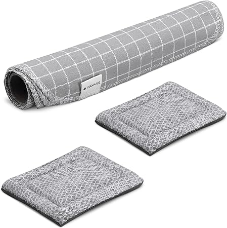 Navaris Reusable Paper Towels (Set of 10 Towels + 2 Sponges) - 10x10 Washable Kitchen Towel Paperless Cloth Made of 100% Cotton - Gray/Check Pattern