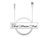 Apple MFI Certified 830301 KINGPOWER  Lightning Cable 3ft Three Feet Element Series 8 pin to USB SYNC Cable Charger Cord for Apple iPhone 5  5s  5c  6  6 Plus iPod 7 iPad Mini  mini 2 mini 3 iPad 4  iPad Air  iPad Air 2 Compatible with iOS 8 White