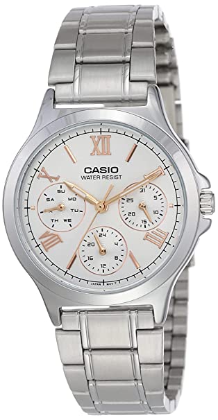 Casio Enticer Analog White Dial Women's Watch-LTP-V300D-7A2UDF/LTP-V300HD-7A2UIF