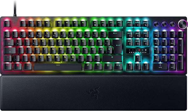 Razer Huntsman V3 Pro Mini - Analoge optische E-Sport-Tastatur im 60-%-Format (Digitaler Drehregler & Steuerungstaste, Texturierte Doubleshot-PBT-Tastenkappen) DE-Layout | Schwarz