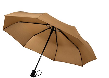 CrownCoast 60 MPH Windproof Compact Travel Umbrella