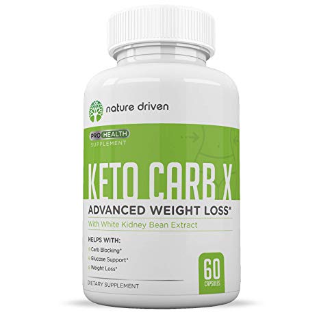 Keto Carb Blocker for Weight Loss - Keto Diet Pills - Appetite Suppressant for Men & Women - Lose Belly Fat - Boost Metabolism - Starch Blocker - 60ct