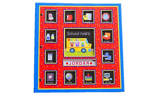 School Years Personalized 24 Pocketful of Memories Book Album:Off to School Dena Designs