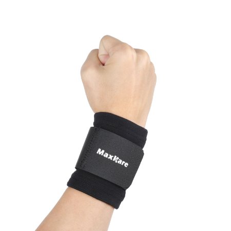MaxKare Wrist Wraps/Wrist Support/Wrist Brace, Crossfit Wrist Wraps/Weight Lifting Wrist Wraps and Wrist Straps for Gym Basketball Badminton and Other Ball Sport