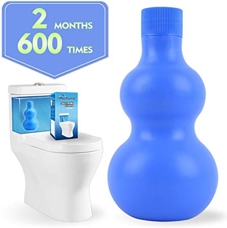 Haphome Automatic Toilet Bowl Cleaner,New Generation-Toilet Bowl Tablets,600 Times Flushes Free Toilet Tank Cleaner and Tank System Bleach Toilet Bowl Cleaner Tablets（Blue）