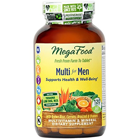 MegaFood - Multi for Men, A Balanced Whole Food Multivitamin, 120 Tablets