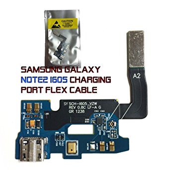 RVOUSA_Verizon Samsung Galaxy Note 2 SCH-i605 Charging Port Flex Cable With Microphone Mic