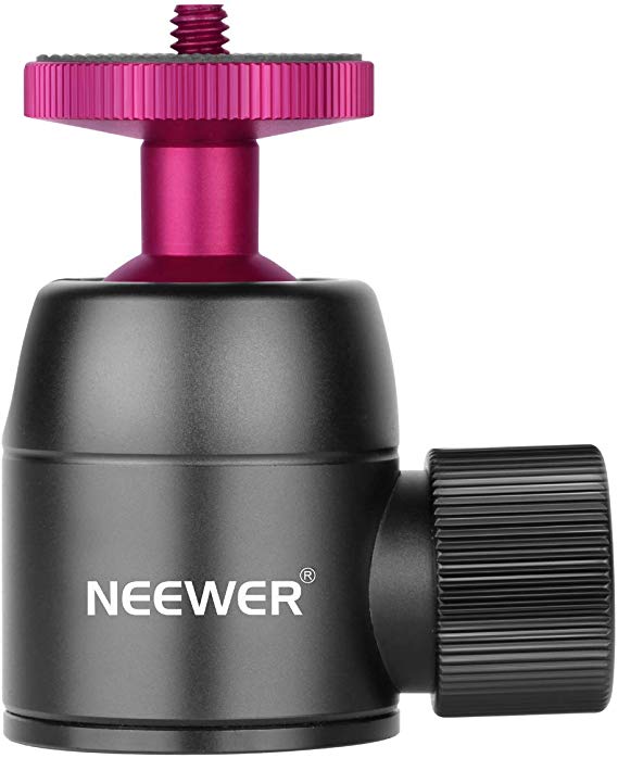 Neewer Camera Tripod Ball Head 360 Degree Pan 90 Degree Tilt Rotating Panoramic Ballhead with 1/4 inch Screw for DSLR Cameras Camcorders Tripods Monopods Slider, Load up to 11 pounds/5 kilograms