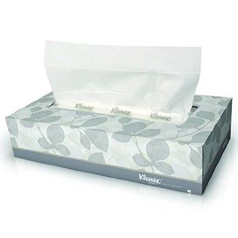 Kleenex Facial Tissue 21606 Flat Tissue Boxes 48 Boxes  Case 125 Tissues  Box