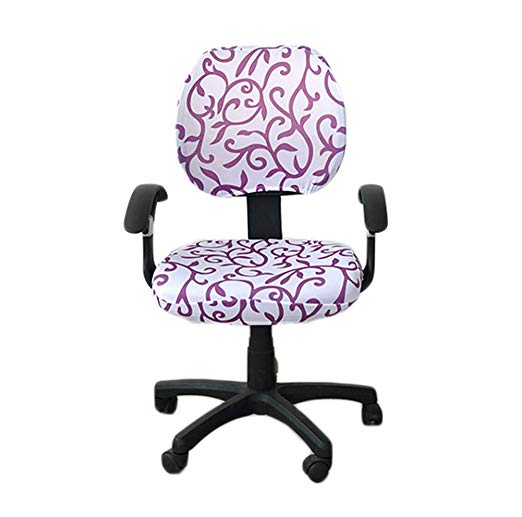 Deisy Dee Universal Computer Office Rotating Stretch Polyester Chair Cover C042 (style 12)