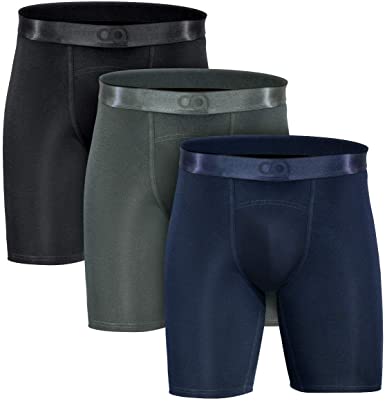 Contour Athletics 3-Pack Men's Underwear Modal Cotton Boxers for Men