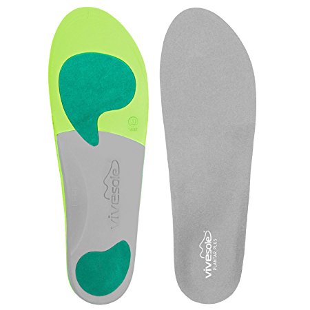 Orthotics for Plantar Fasciitis - Arch Support Insoles Shoe Inserts for Comfort & Relief from Flat Feet, High Arches, Back, Fascia, Foot & Heel Pain - Full Length - Plantar Plus by ViveSole (X-Large)