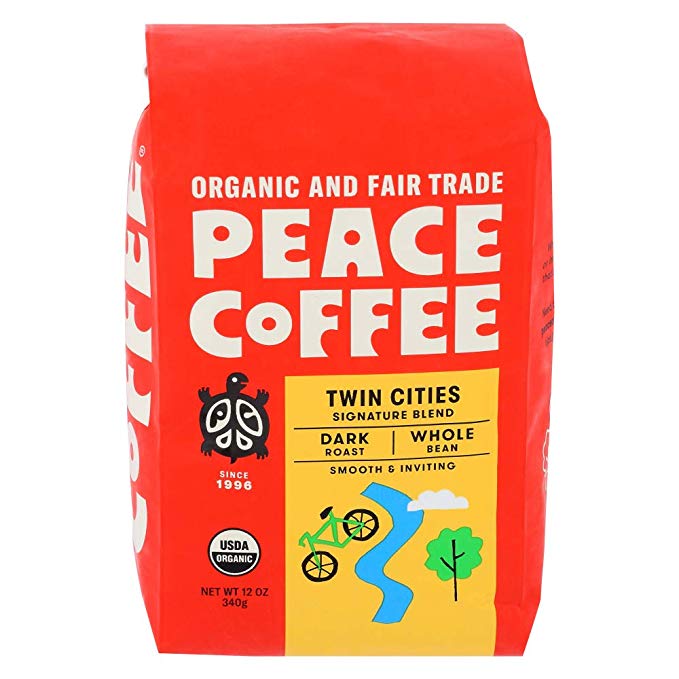 PEACE COFFEE Organic Twin Cities Blend Coffee, 12 OZ